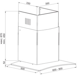 Вытяжка KORTING KHC 9678 GX