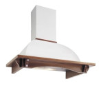 Вытяжка FALMEC RONDO/DALIA G-WHITE WALNUT 90 (пристенная,белый гофр.корпус+