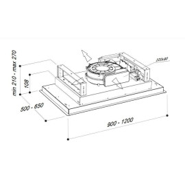 Вытяжка SIRIUS SLT 975 ATMOS BRUSHLESS IX 90