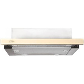 Встраиваемая вытяжка Elikor Интегра Glass 60 нержбежевое стекло