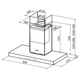 Вытяжка FABER 110.0256.175 PRETTY ACT EG8 X A90
