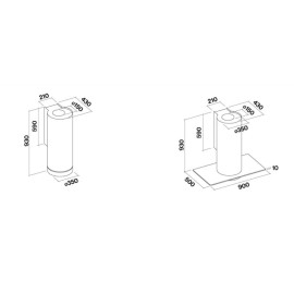 Вытяжка FALMEC Polar Steel 35 CPON90.E0P1#ZZZI491F