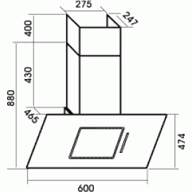 Вытяжка MBS CAMELLIA 160 WHITE
