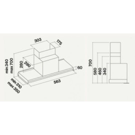 Вытяжка FALMEC VIRGOLA BLACK 60 (CVJN60.E17P2#ZZZN460F)