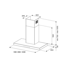 Вытяжка BERTAZZONI KT90P1NEV