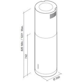 Вытяжка FALMEC polar light isola inox (800) ecp