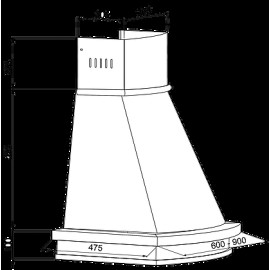 Вытяжка RAINFORD RCH-4601 White/Linden