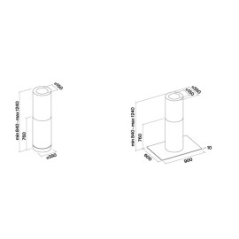 Вытяжка FALMEC POLAR ISOLA IX (800) ECP CPOI90.E0P1#ZZZI491F