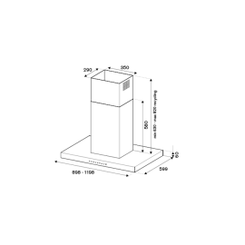 Вытяжка BERTAZZONI KTI90PRO1XA