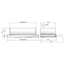 Вытяжка ELIKOR Интегра GLASS 50Н-400-В2Д нерж/стекло черное