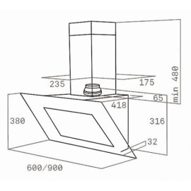 Вытяжка Teka DVT 980 black