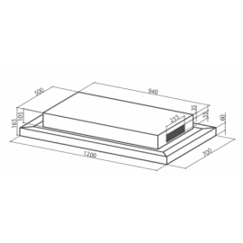 Вытяжка FABER 110.0324.951 SKYPAD X/WH F120