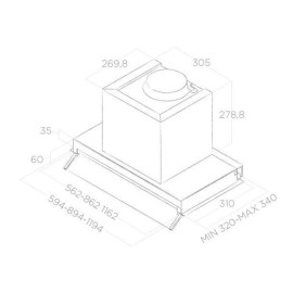 Вытяжка ELICA BOXIN LX/BL MAT/A/90 (PRF0172167)