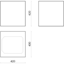 Вытяжка FALMEC rubik 42 white (450) isola