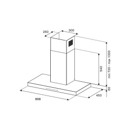 Вытяжка BERTAZZONI KT90P1AXT
