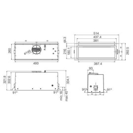 Вытяжка JET AIR PLANE LUX BL MAT/A/52 (PRF0175762)