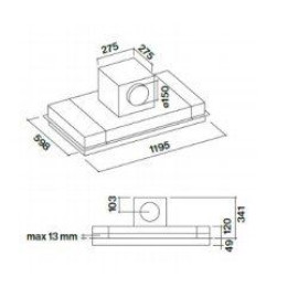 Вытяжка Falmec ALBA IS.120 CVYI20.E1P2#ZZZB400F