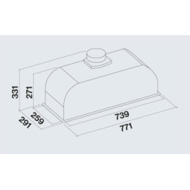 Вытяжка FALMEC GRUPPO INCASSO PLUS 70 WH (CGIW70.E26P2#EUB490F)