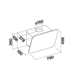 Вытяжка FALMEC Tab Inox Fasteel 80 CTCN80.E0P2#ZZZX491F
