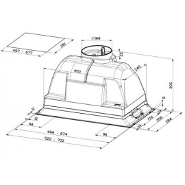 Вытяжка FABER 110.0157.119 INCA PLUS HIP X A52 FB EXP