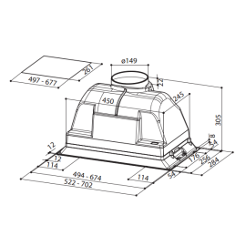 Вытяжка FABER 110.0255.519 INCA SMART C GR A52