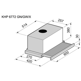 Вытяжка KORTING khp 6772 gn