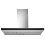 Вытяжка FALMEC LUCE ISOLA 90 Vetro Nero (800) ECP островная,чёрная,сенсор.п