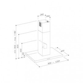 Вытяжка SIRIUS SIL5IX 120