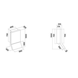 Вытяжка FALMEC Rialto H100 Brilliant 55 CRTN55.E0P2#ZZZ6491F