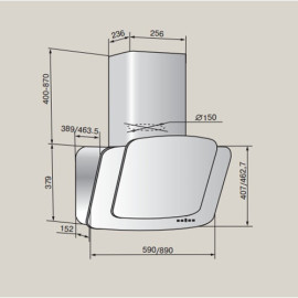 Вытяжка TEKA DCA 60 WHITE 40495403