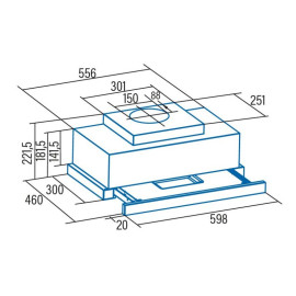 Вытяжка CATA TFH 6630 GBK