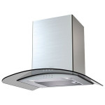 Вытяжка KRONASTEEL eleanora 600 inox/dark glass electronic