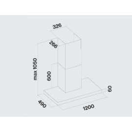 Вытяжка FALMEC PLANE WHITE 120 PLUS (CPLN20.E22P2#ZZZB490F)