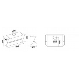 Вытяжка FALMEC FLIPPER 85 WH GREEN TECH CFPN85.E6P2#ZZZF491F