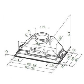 Вытяжка FABER ICH 00 LED SS 17.0A (I.SMART HCS)(305.0536.878)