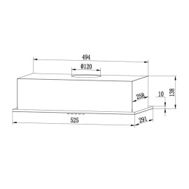 Вытяжка CENTEK CT-1850-52 белый
