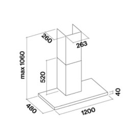Вытяжка FALMEC Lumen Steel 120 CLUN20.E0P1#NEUI491F