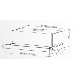 Вытяжка под шкаф DACH Stella 2 60 inox