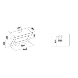 Вытяжка FALMEC Quasar Glass White 60 CQPN60.E0P2#ZZZF491F