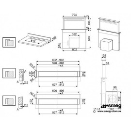 Вытяжка SMEG KDD90CNE