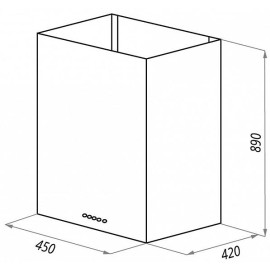 Вытяжка MAUNFELD bath plus 50 inox (45 см)