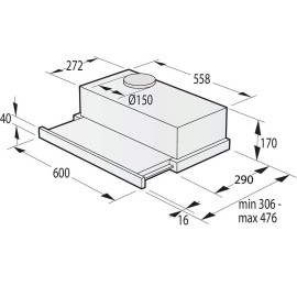 Вытяжка GORENJE TH60E3W