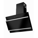 Вытяжка MAUNFELD Tower G 60 BLACK+SATIN strips (черный+черное стекло+сатин вставки)