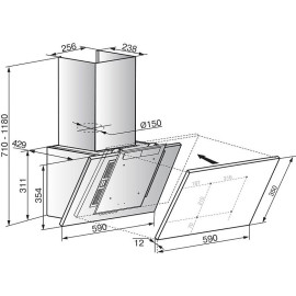 Вытяжка ELIKOR Рубин BASIS S4 60П-700-Э4Д перламутровый