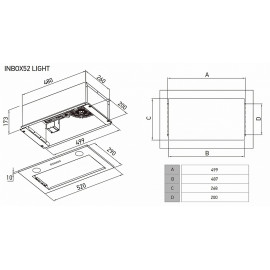 Вытяжка MEFERI INBOX52WH LIGHT