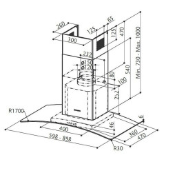 Вытяжка FABER RAY SRM LED X/V NS A60 (325.0617.020)