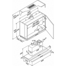 Вытяжка MIELE DA3496 EDST сталь