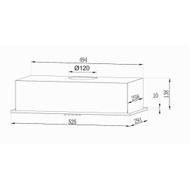 Вытяжка LEX GS BLOC LIGHT 600 BLACK