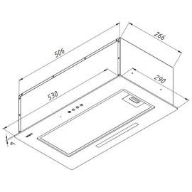 Вытяжка AKPO WK-11 Mio glass 60 черный