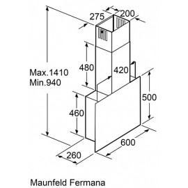 Вытяжка MAUNFELD Fermana 60 чёрный